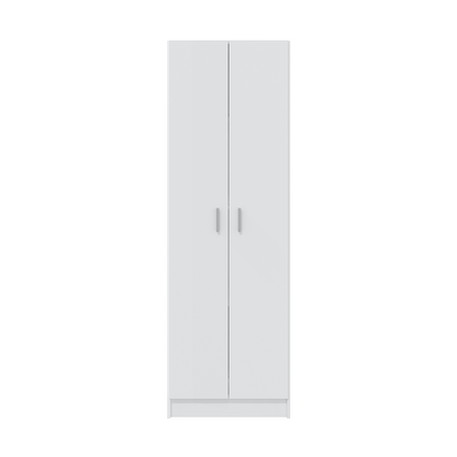 Vita White 2 Door 4 Shelf Kitchen Utility Room Cabinet - Modular Cleaning Storage