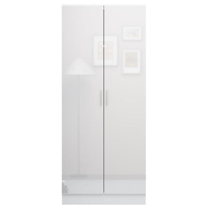 REFLECT Gloss Bedroom Furniture 2 Door Plain Wardrobe - 4 Colour Options