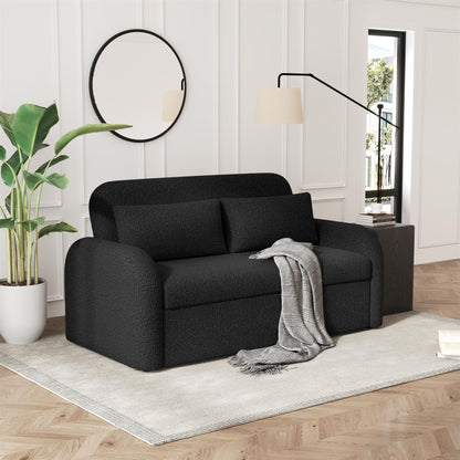 NOMA 2 Seater Boucle Pull Out Sofabed with Storage - 3 Colour Options