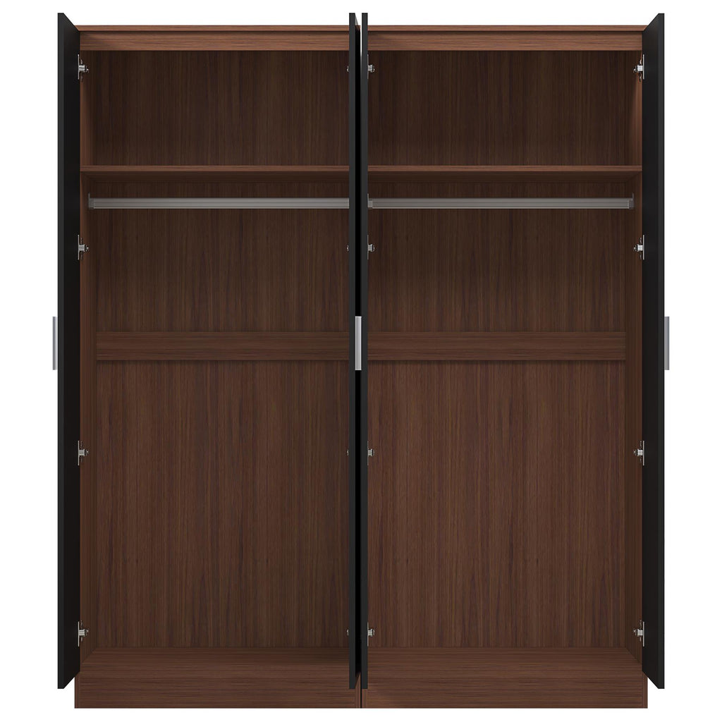 REFLECT Gloss 2pc Wardrobe Bundle - 2 Door Mirror + 2 Door Plain - 4 Colours