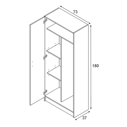 VITA Utility Laundry Cupboard / Cabinet Storage Units 3 Options in Oak