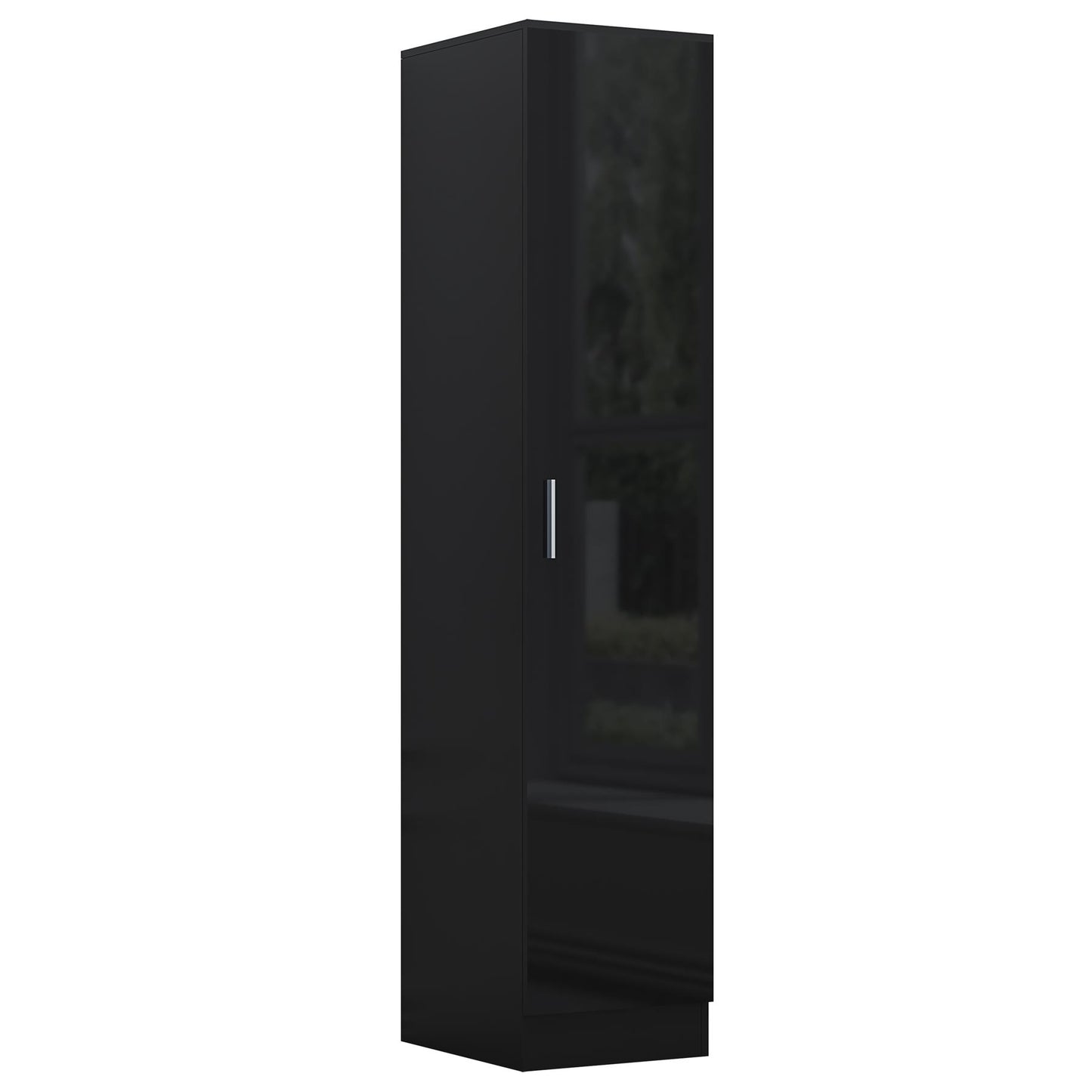 REFLECT Gloss 4pc Set - 2dr Corner Wardrobe + 3dr Mirror + 3dr Plain + 1dr Plain