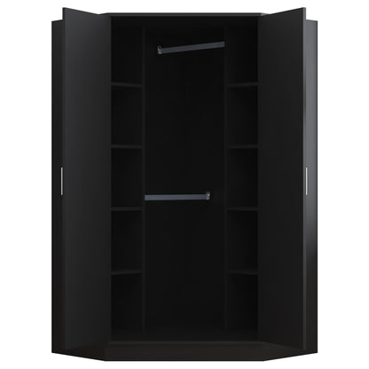 REFLECT Gloss Large 9 Door Corner Modular Wardrobe Bedroom Furniture Bundle Set
