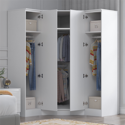 REFLECT 1dr Corner Bedroom Furniture Bundles Chest, Bedsides, Desks - 4 Colours