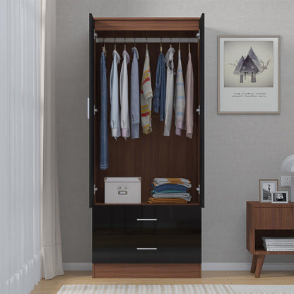 REFLECT Gloss Bedroom Furniture Wardrobe Chest Bedside Desk - 4 Colour Options