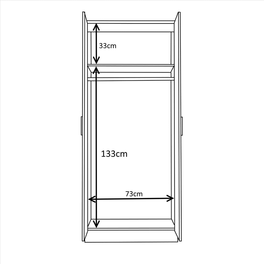 REFLECT Gloss Bedroom Furniture Wardrobe Chest Bedside Desk - 4 Colour Options