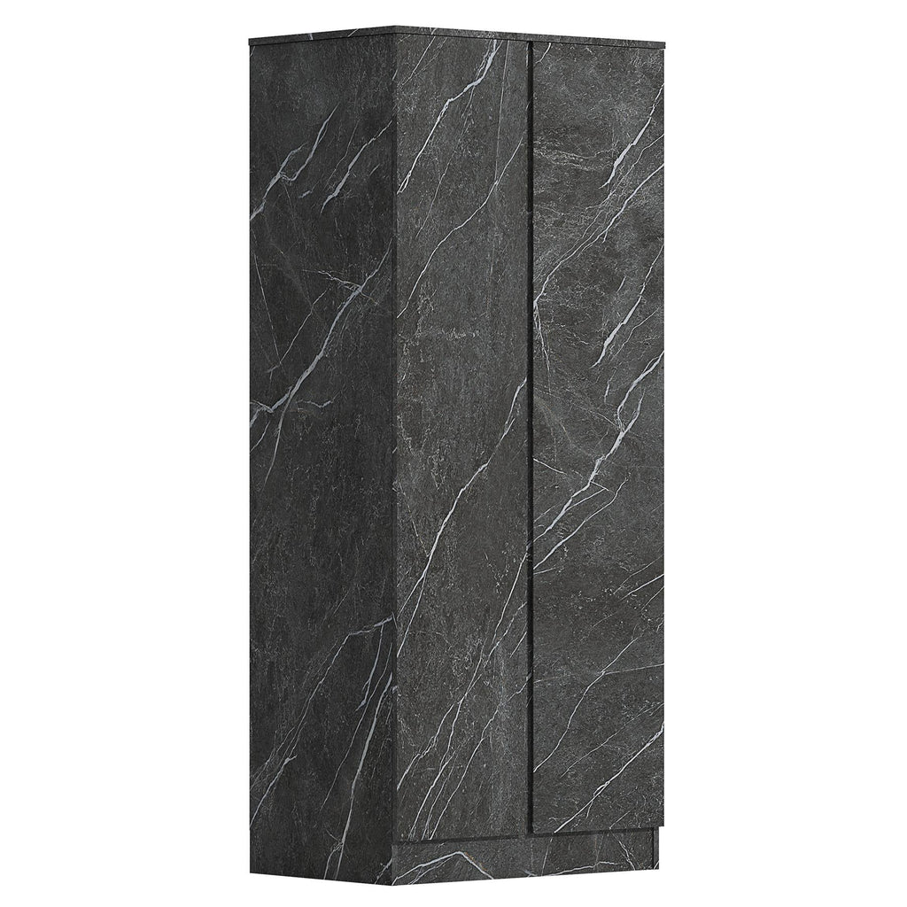 ZITA Bedroom Furniture Range Wardrobe Chest Bedside in Grey Marble Effect