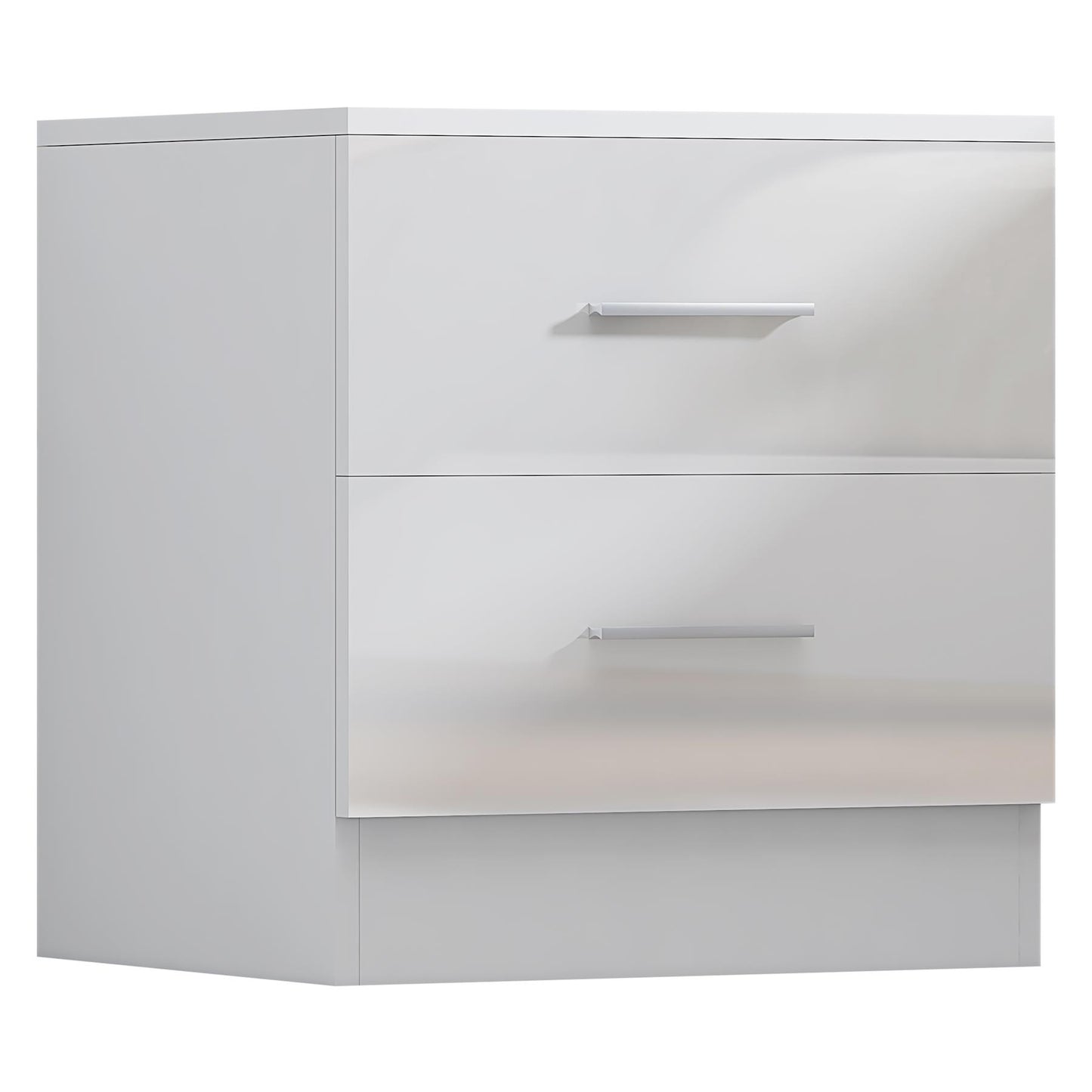 REFLECT Gloss 3pc Bedroom Set - 3 Door Wardrobe + 5 Draw Chest + Bedside