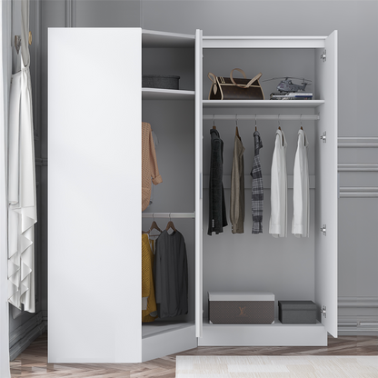 REFLECT 1dr Corner Bedroom Furniture Bundles Chest, Bedsides, Desks - 4 Colours