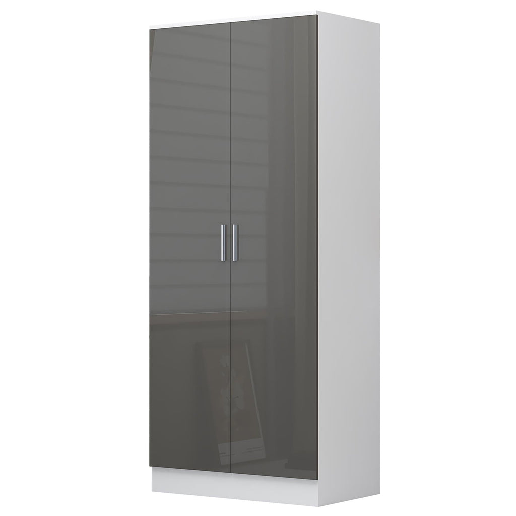 REFLECT Gloss 4 Door Wardrobe Bundle Inc 2 Door Corner + 2 Door Bedroom Set