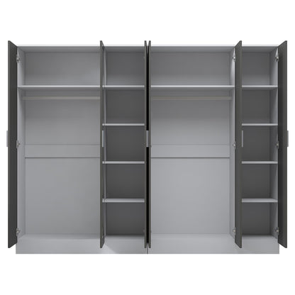 REFLECT 2pc Wardrobe Bundle - 3 Door Mirror + 3 Door Mirror - 4 Colour Options