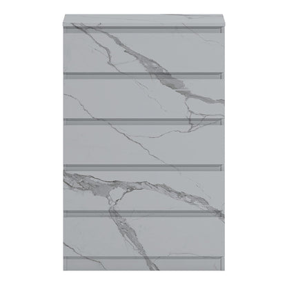 ZITA Bedroom Furniture Wardrobe Chest Bedside in White OR Grey Marble Colour