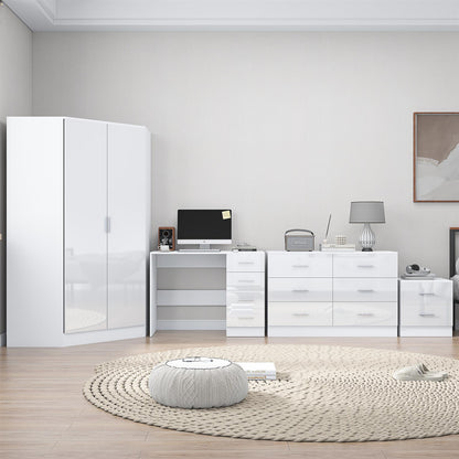 REFLECT 4pc Bedroom Set - Corner, Wide Chest, Bedside, Desk - 4 Colour Options