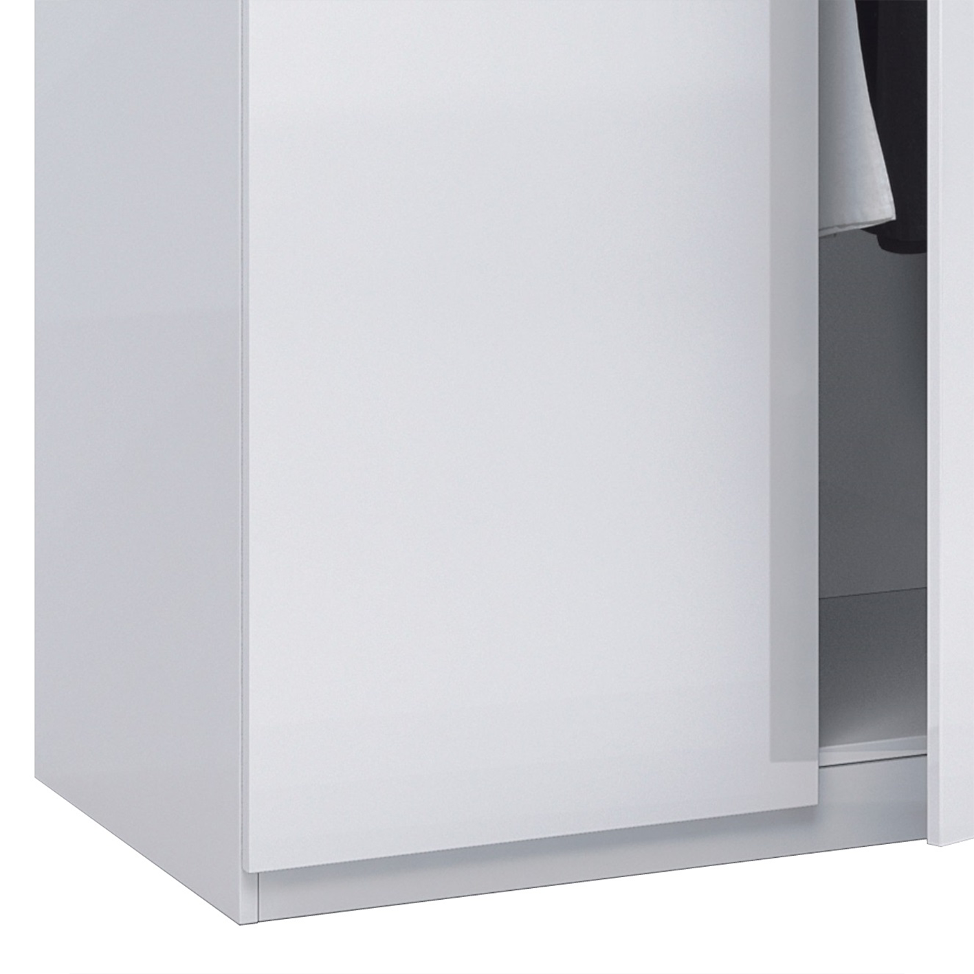 MAX 180cm Wide Satin White Wardrobe 4 Door Storage Unit