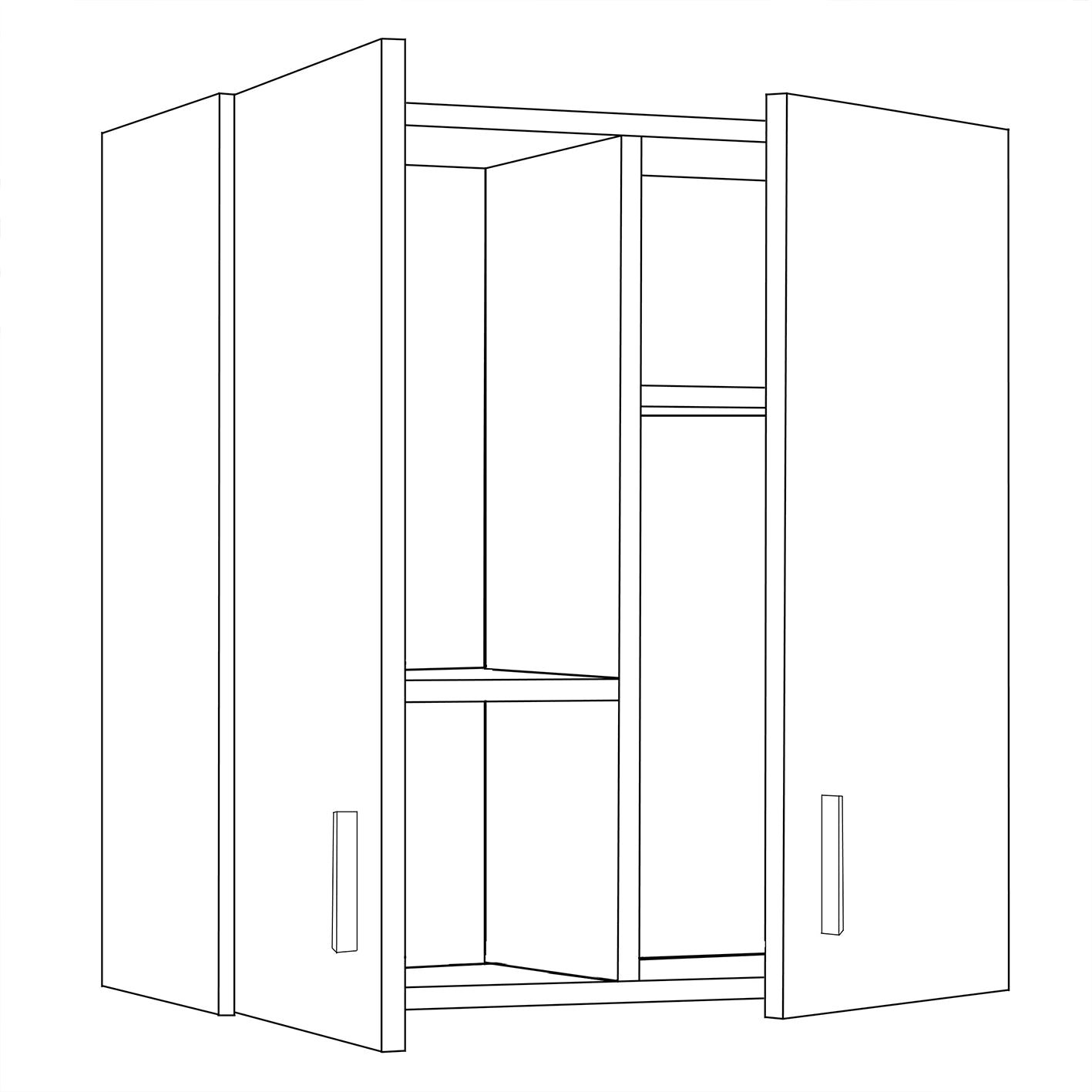 VITA Utility Laundry Cupboard / Cabinet Storage Units 7 Options in White