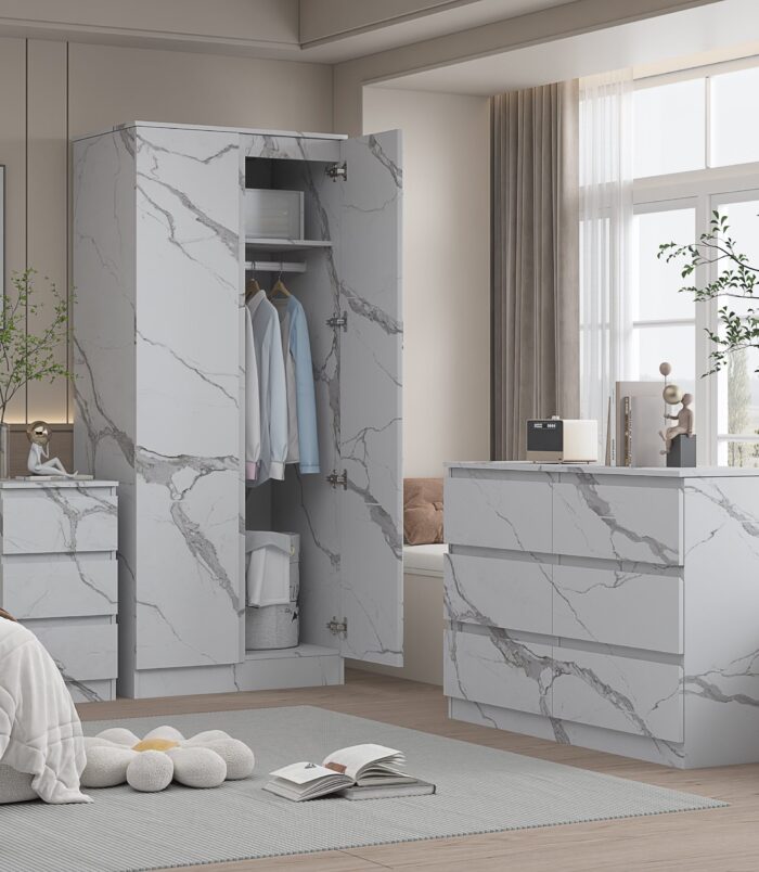 3pc_white_marble_wardrobe_set_2_door_6_draw_bedside-scaled