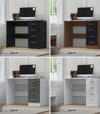 4 Drawer Desk/Dressing Table - 4 Colours REFLECT