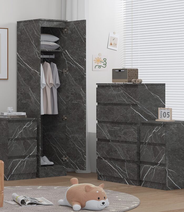 4pc_grey_marble_wardrobe_set_1_door_5_draw_2_bedsides_1-scaled