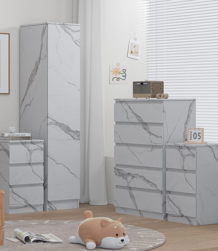 4pc_white_marble_wardrobe_set_1_door_5_draw_2_bedsides-scaled