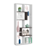 8Shelfbookcasewhitedarkbrown2