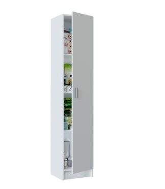VITA 1 Door Utility Storage Cupboard - White