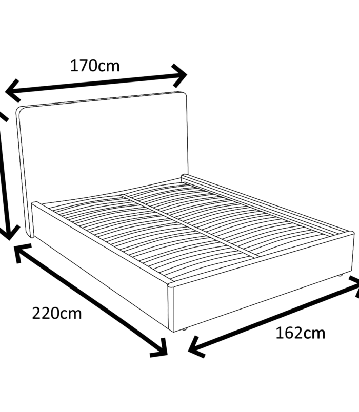 TeddyBoucle5FTStorageBedDimensions