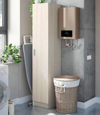 VITA 1 Door Utility Storage Cupboard - Oak