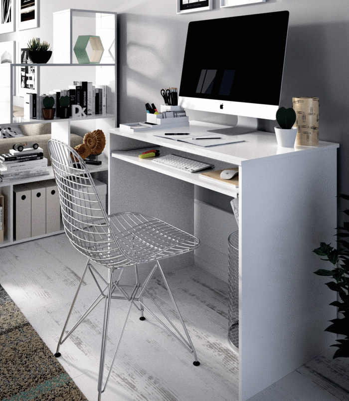 computerdeskinwhitewithrollouttray2