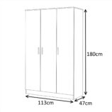 2 door wardrobe wireframe