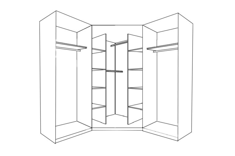 REFLECT Gloss 6 Door Wardrobe Bundle - 2 Door Corner + 2 Door + 2 Door Wardrobe - Image 8