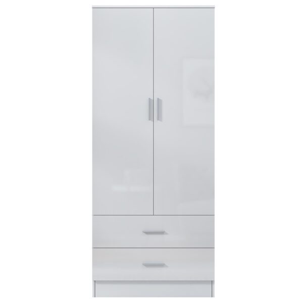 REFLECT Gloss Bedrooom 2 Door & 2 Drawer Combination Wardrobe - 4 Colour Options - Image 18