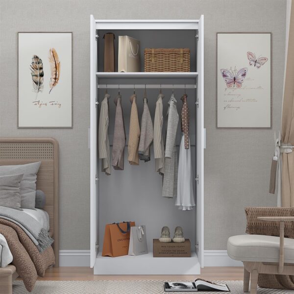 REFLECT Gloss Bedroom Furniture 2 Door Mirrored Wardrobe - 4 Colour Options - Image 25