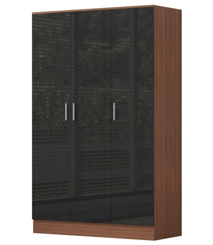 2 door wardrobe black walnut