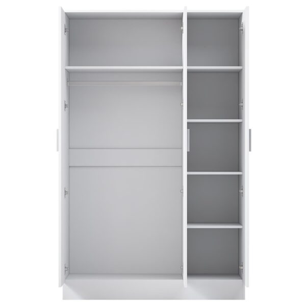 REFLECT Gloss Bedroom Furniture 3 Door Mirrored Wardrobe - 4 Colour Options - Image 29