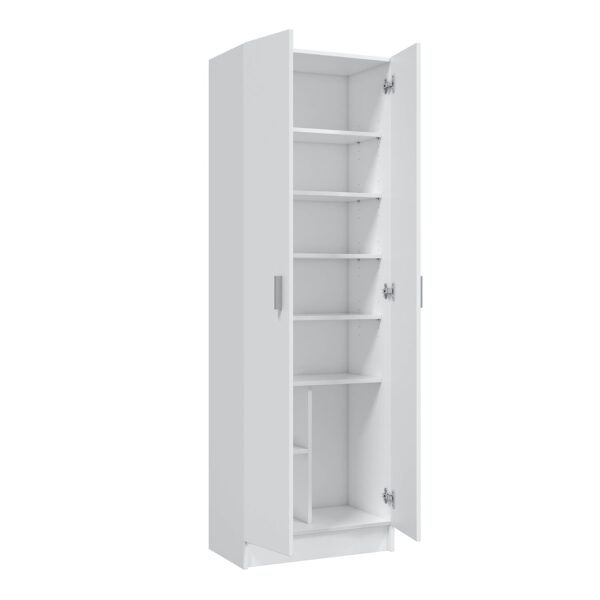 VITA Utility Laundry Cupboard / Cabinet Storage Units in White OR Oak Options - Image 19