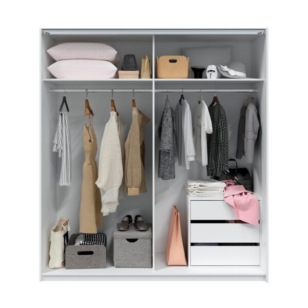 Modern Hinged/Sliding Wardrobes - Optional Internal Drawer & Colour Options - Image 46