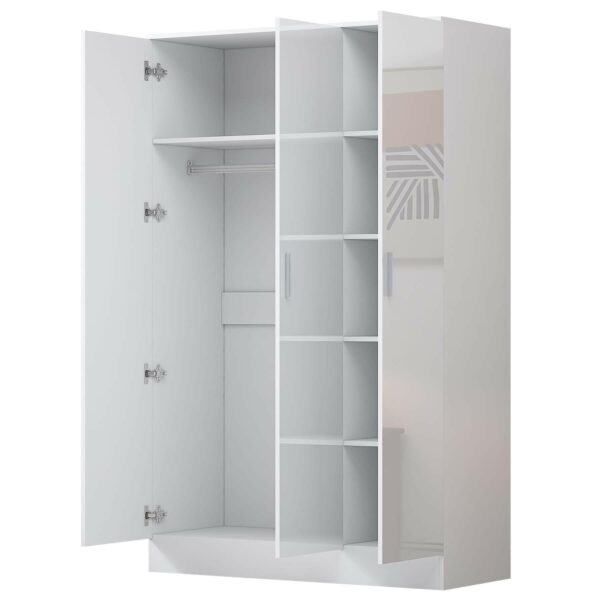 REFLECT Gloss 5 Door Corner Wardrobe Bundle Inc Corner + 3 Door Wardrobe Set - Image 36