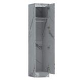 ZITA White Marble Effect 2 Piece Wardrobe Set - 2 Door and 1 Door, Spacious Bedroom Storage Solutions.
