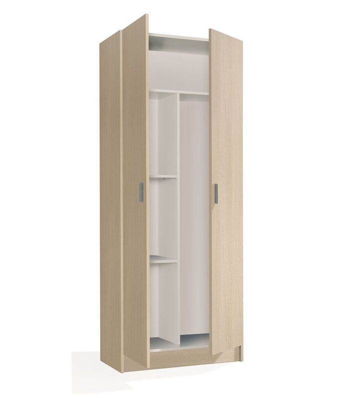 Vita 2 Door Kitchen Utility Room Cabinet - Oak Finish - H: 73cm x W: 180cm x D: 37cm.
