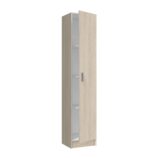 VITA Oak Utility Storage Cupboard - 1 Door Cabinet with 3 Shelves - Modular Storage for Kitchen or Utility Room.