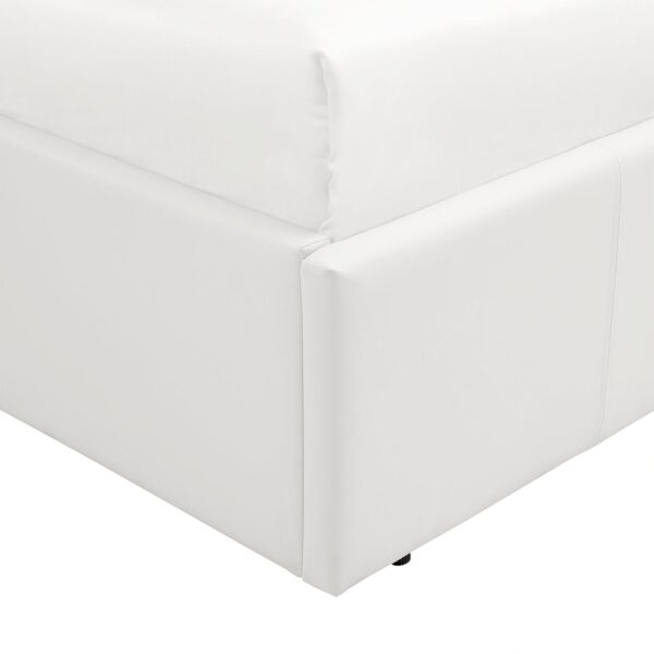 LUNA Faux Leather Ottoman Storage Bed Available Colour Size & Mattress Options - Image 110