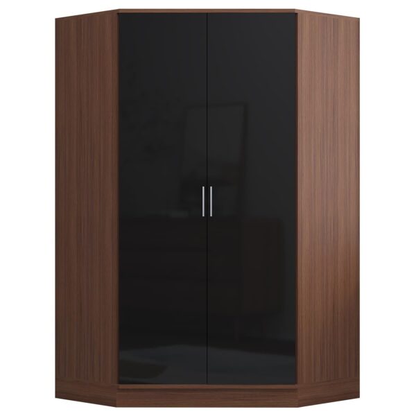 REFLECT Gloss Bedroom Furniture 2 Door Corner Wardrobe - 4 Colour Options - Image 19