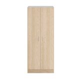 Vita 2 Door Kitchen Utility Room Cabinet - Oak Finish - H: 73cm x W: 180cm x D: 37cm.