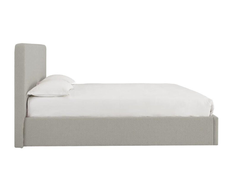 TEDDY BOUCLE 4FT6 Double Grey Ottoman Storage Bed Gas Lift Up - (L) 210cm x (W) 155cm (H) 113cm with Memory Foam & Spring Mattress - Image 6