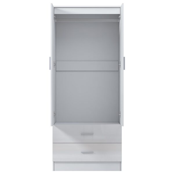 REFLECT Gloss Bedrooom 2 Door & 2 Drawer Combination Wardrobe - 4 Colour Options - Image 19