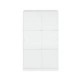 TOP White 2 Door Large Modern Sliding Bedroom Wardrobe - H: 200cm x W: 120cm x D: 50cm.