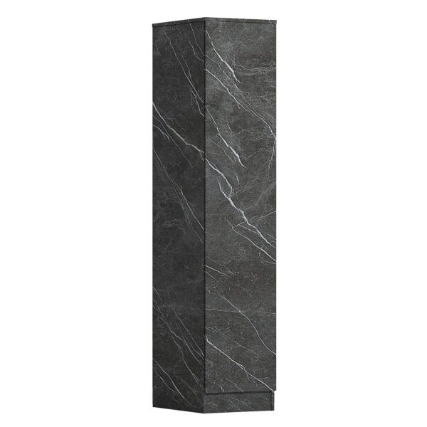 ZITA Grey Marble Effect 2 Piece Wardrobe Set - 2 Door and 1 Door, Spacious Bedroom Storage Solutions.
