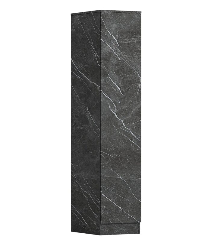 ZITA Grey Marble Effect 2 Piece Wardrobe Set - 2 Door and 1 Door, Spacious Bedroom Storage Solutions.