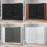 4 colour option 2 door corner 2 door wardrobe set