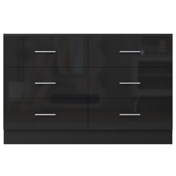REFLECT Gloss Bedroom Furniture Wide 6 Drawer Chest of Drawers - 4 Colour Option - Image 13